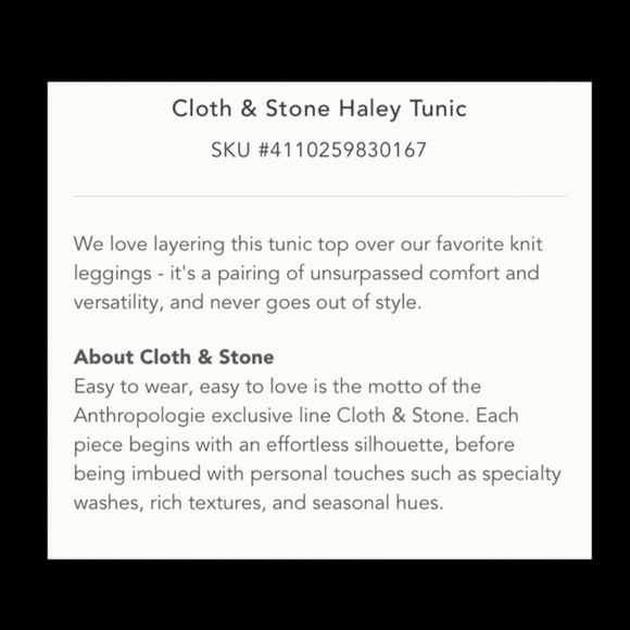 Anthropologie Cloth & Stone Haley Shirt. - Picture 4 of 7